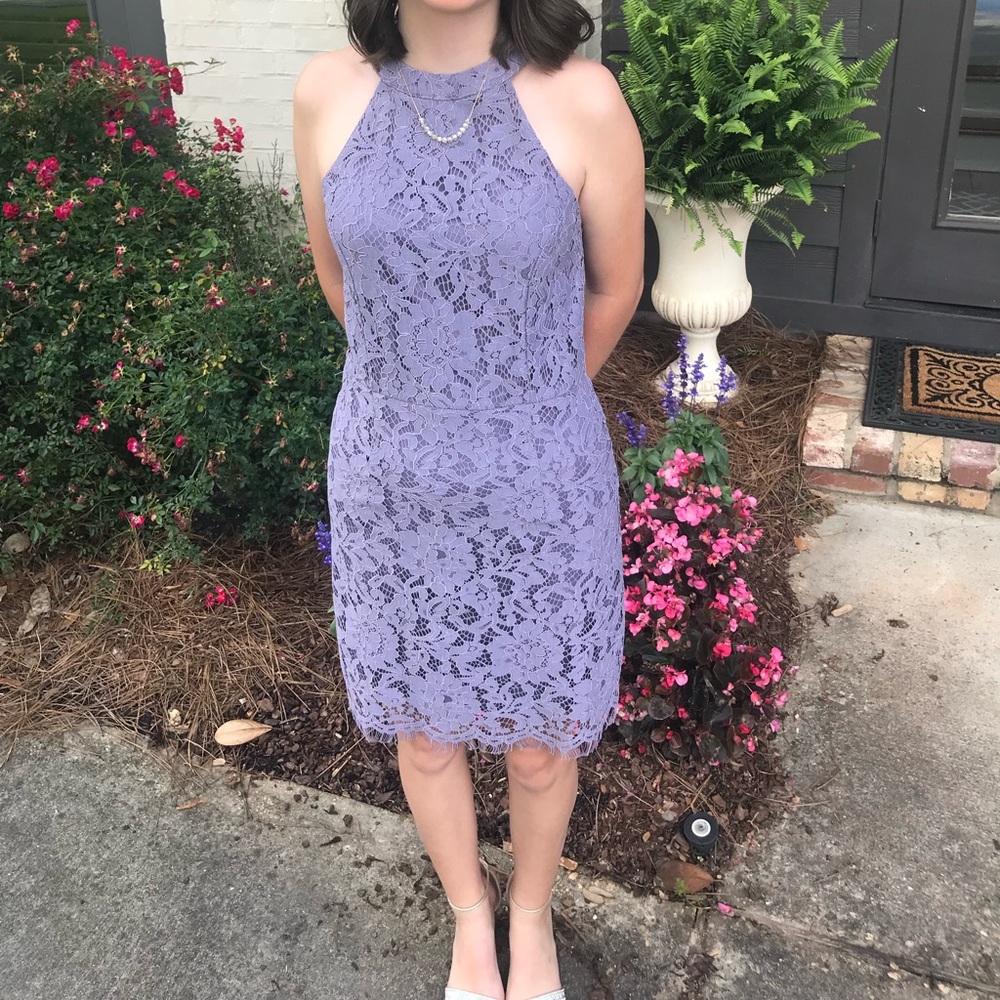Lavender Lace Dress She and Sky Size Small